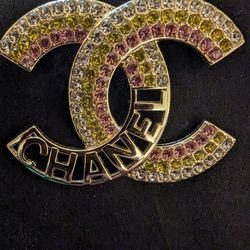 CC GOLD COLORFUL PIN