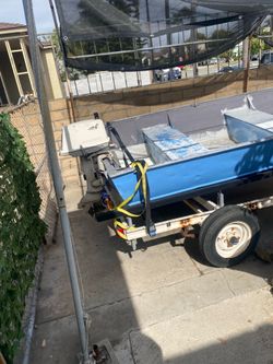 Boat and trailer