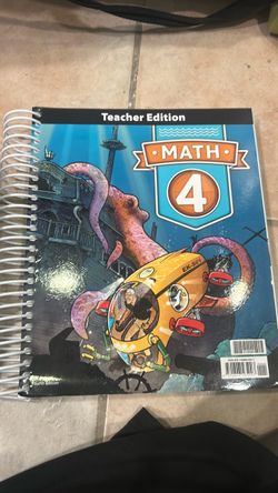 Math 4 Teacher Edition Textbook Fourth Edition Homeschool