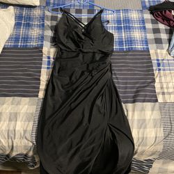 Black Bridesmaids Dress Size Small .