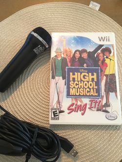 Nintendo Wii high school musical sing it with mic