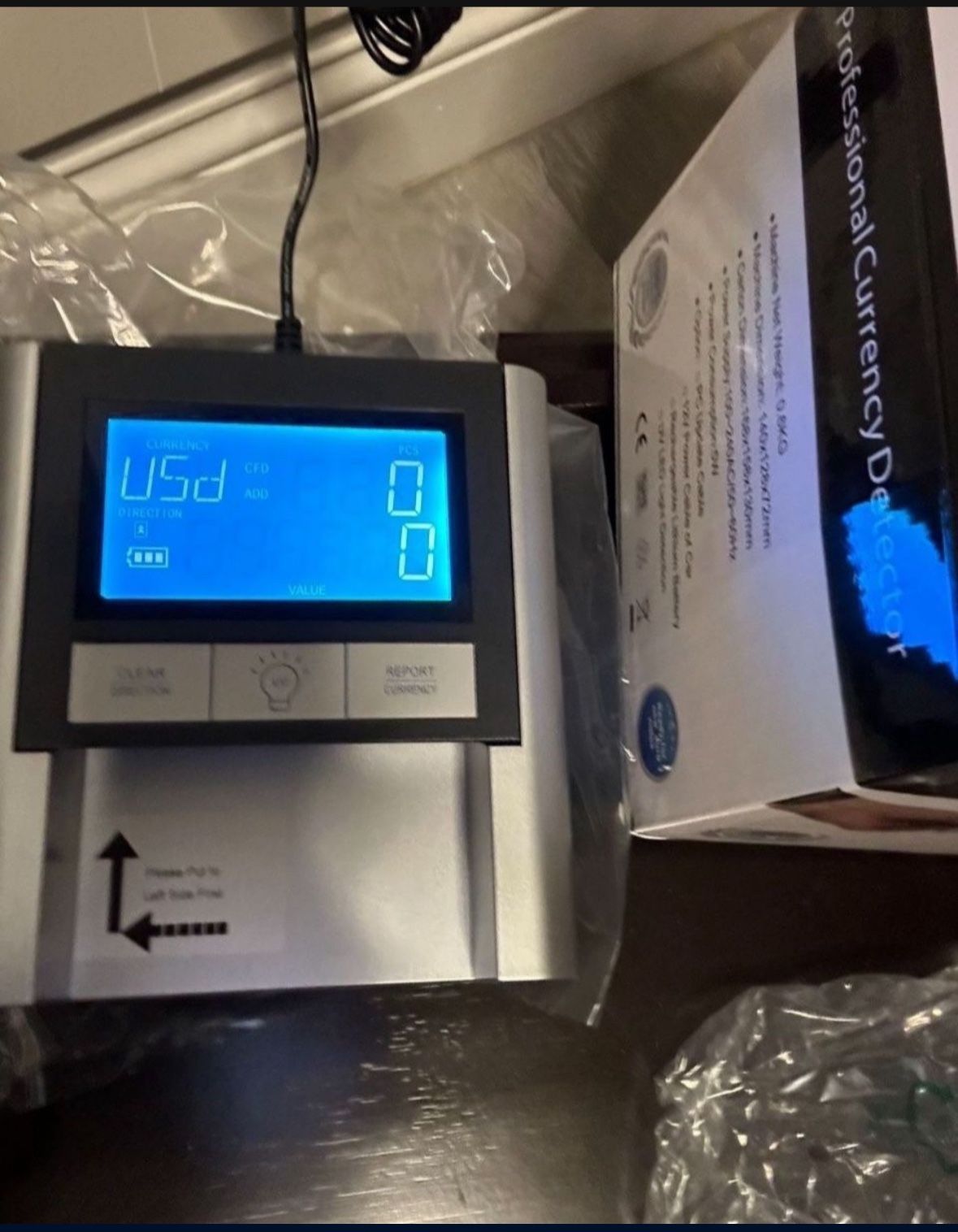 Counterfeit Bill Detector And Counter EC-500 LED UV