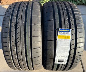 TWO BRAND NEW 275/35R20 Goodyear Eagle F1 Asymmetric 2 Run Flat Tires 275-35-20 275 35 20