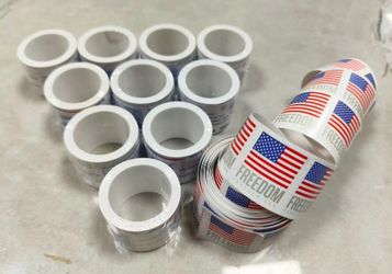 U.S.A first 1ST CLASS FOR EVER  POSTAGE STAMPS ROLLS OF HUNDRED . THOUSANDS AVAILABLE BUY BULK AND SAVE