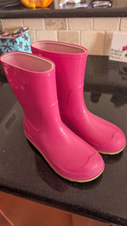 Girls 13-1 Rubber Rain Boots