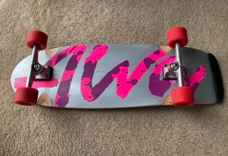 Like new: Tony Alva Splater 33" X 10.5" deck, vibration isolator risers, 215 Independent trucks (10") stage XI, 70mm Kryptonics Star-Trac red 78a whee
