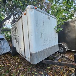 Trailer 7x12 "2007" obviously used and needs tlc, Pulls Great Clean Documentation In Hand ✋️ READ Description FIRST, LEA PRIMERO.