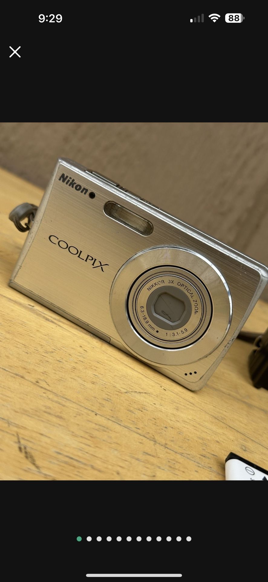 Nikon Coolpix S200 7.1MP Digital Camera Tested Works W/New Battery & Charger