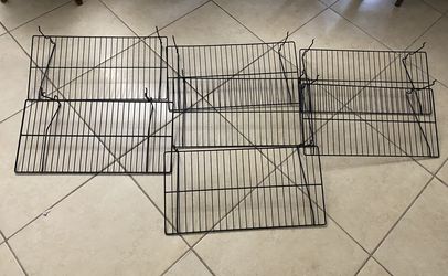 Shelving Black For Grid Wall (7) $5 Each Or All For $30