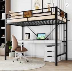 Twin loft bed