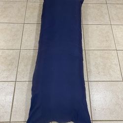 Long Body Pillow / Oversized Throw Pillow – Navy Blue