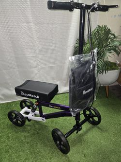 BlessReach Knee Scooter, Steerable Knee Walker, Foldable Knee Scooters