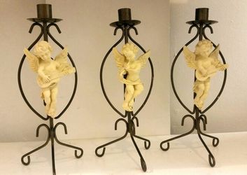 Vintage Cherubs Candleholders