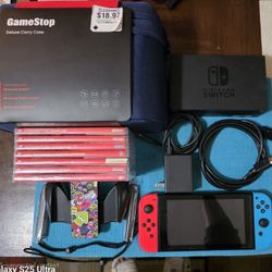 Nintendo Switch Bundle, 7 Games + All Cables + Accesories.