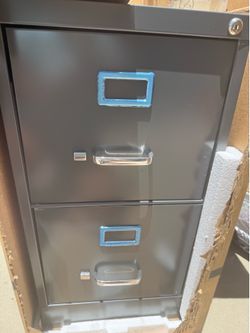 2 drawer file cabinet with keys