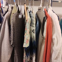 A Bunch Of Women's Clothes Dresses Sweatshirts