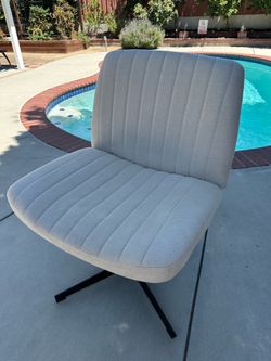 Criss Cross Office Chair Beige