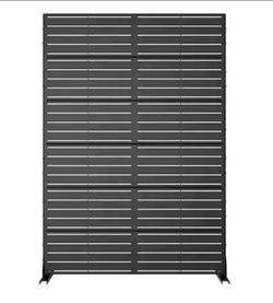 72 in. x 47 in. Freestanding Metal Outdoor Privacy Screen
