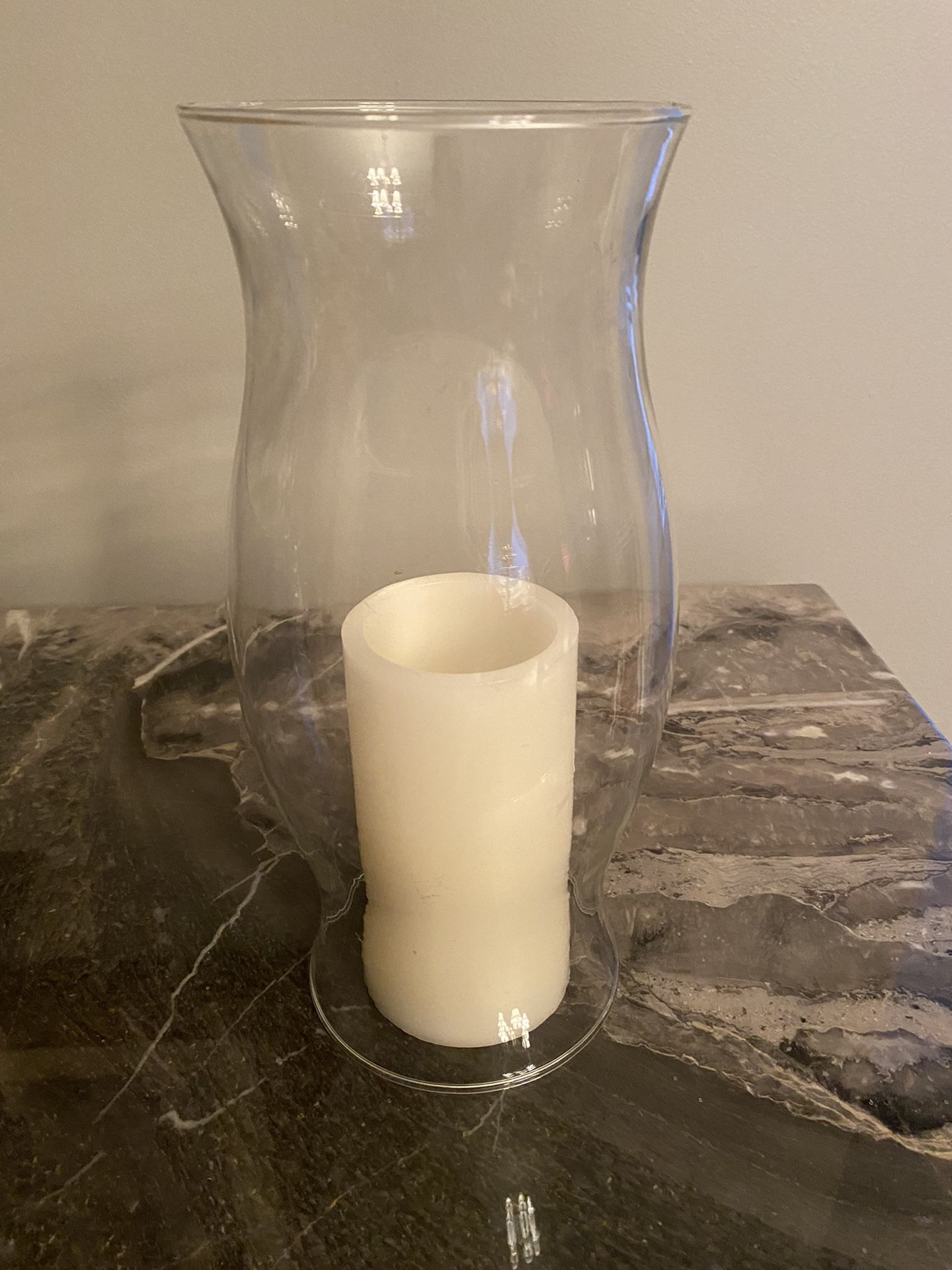 12” Glass For Hurricane Lamp