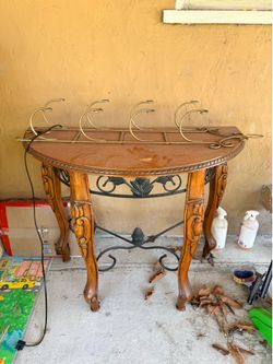 Console table and Grill