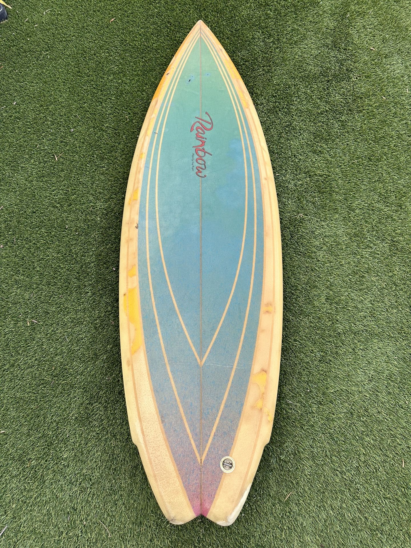 Vintage Rainbow Surfboard