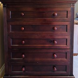 5 Drawer Wood Dresser