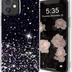 AKUDY Crystal Glitter Case for iPhone 12 Case/iPhone 12 Pro Case 2020, Soft & Flexible TPU Cover Shiny Sparkling Case Women Girls - 6.1 Inch