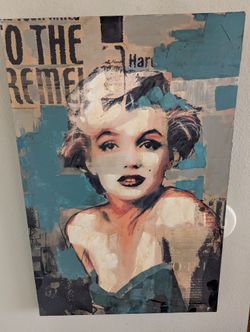 Pop Art Print Canvas - "Marilyn Monroe" - 23.5 x 35"