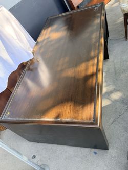 Brown Wooden Coffee Table