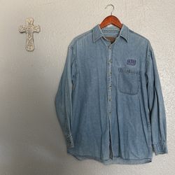 Vintage Denim Button UP