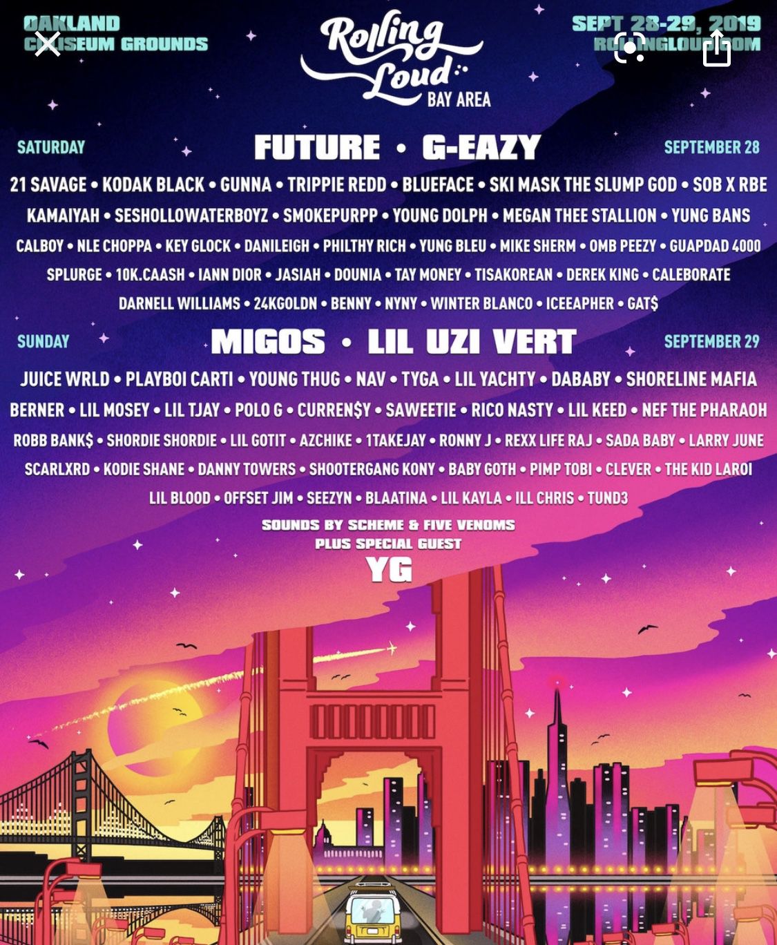 Rolling Loud The Bay Ticket VIP