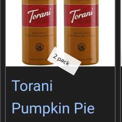 4 Pack, Torani  Pumpkin Pie Sauce/Syrup