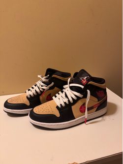 Air Jordan 1 Mid Tartan Swoosh