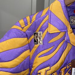 LAKERS WOMENS ZEBRA JACKET SIZE XS