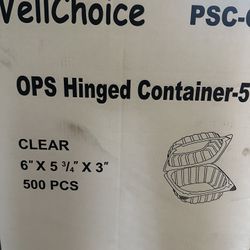 6x6 Clear Plastic Containers 