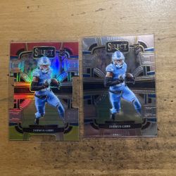2023 SELECT JAHMYR GIBBS 2 CARD ROOKIE LOT 