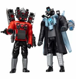 Skibidi Toilet Titan Mega Figs Bundle Speakerman & Cameraman
