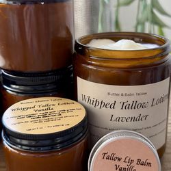 Whipped Tallow Lotion 100% Grass Fed Tallow Small Batch