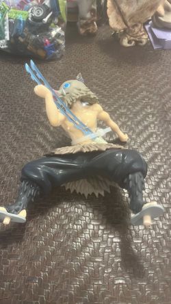 Inosuke Hashibira Figure Dual Swords Masked - Demon Slayer Kimetsu no Yaiba