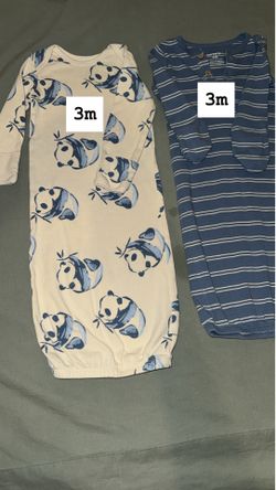 Baby boy long sleeve open sack.