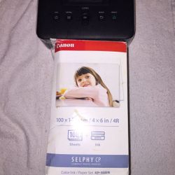 Canon Selphy CP800 Photo Printer Ink And Paper Bundle New 