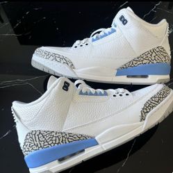 Jordan 3 “unc Size 12 