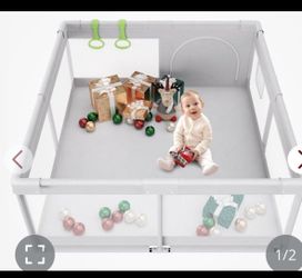 Fodoss Baby Playpen, Playpen For Babies & Toddlers, 47x47 Small Baby Play Pen,Toddler Playpen For Apartment,Play Yard For Baby,Baby Activity Play Fenc