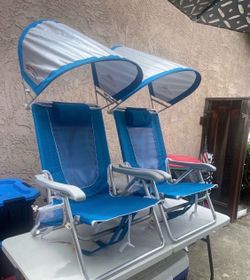 (2 pack) GCI Outdoor SunShade Backpack Beach Chair