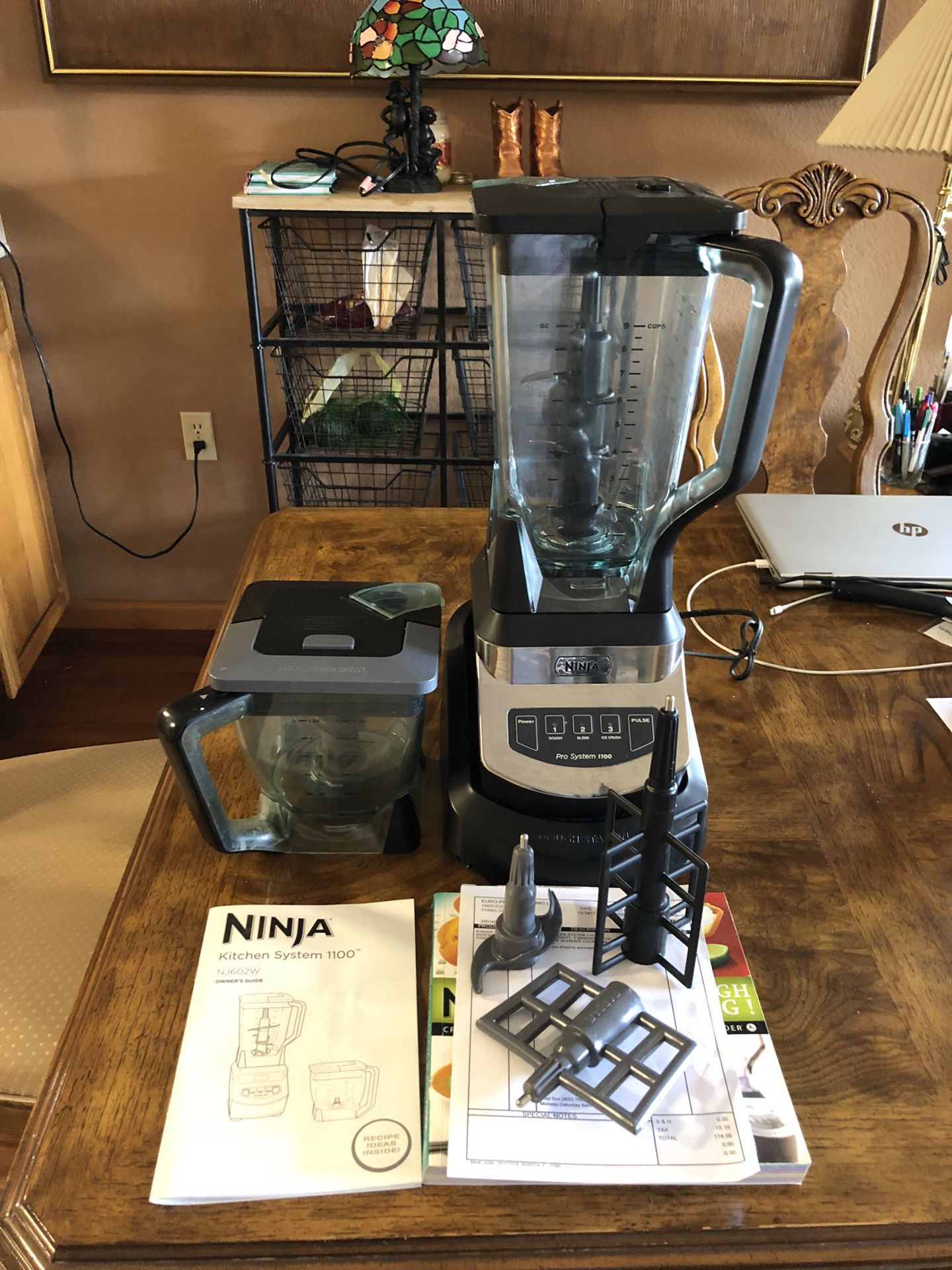 Ninja Pro System 1100 Blender Model NJ602W Food Processor Kitchen