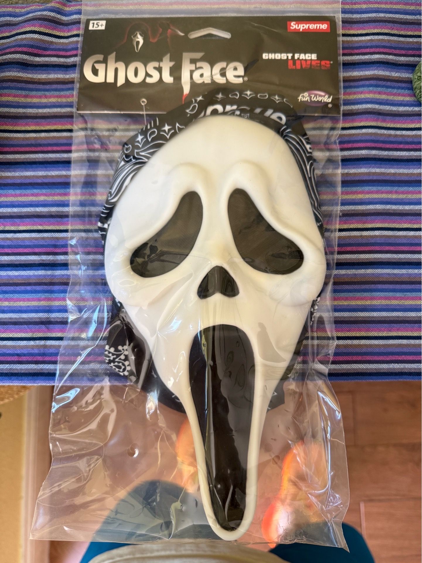 Supreme ghostface mask black