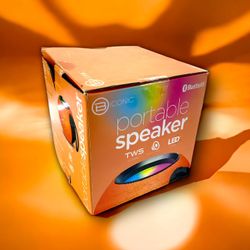 BLUETOOTH BICONIC LED PORTABLE SPEAKER.