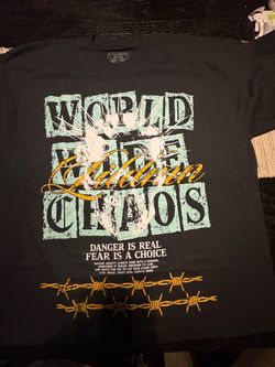 XL LILDMN World Wide Chaos Graphic T-Shirt