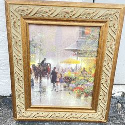 The frame of the painting