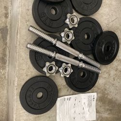 Adjustable Dumbbell 5lb,8lb, Sports, Fitness, Weight,health